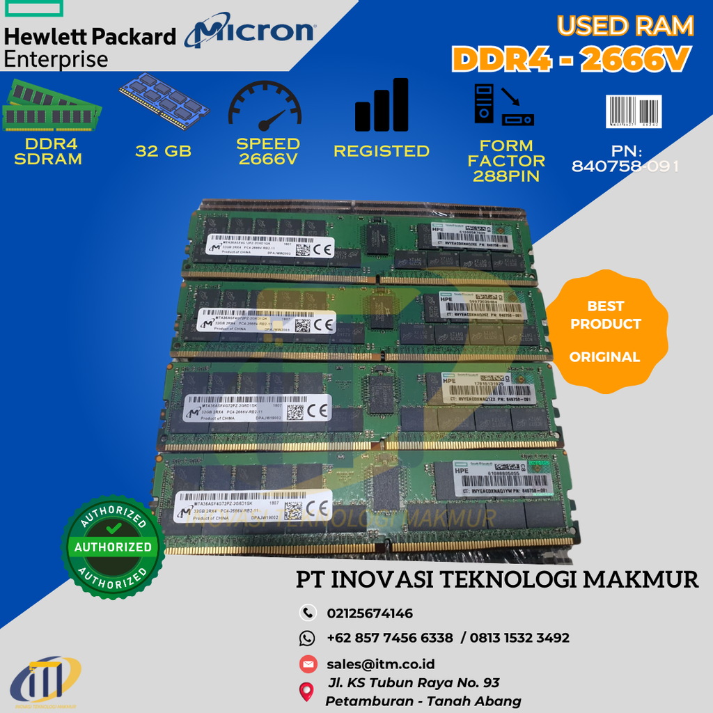 RAM SERVER - 32 GB HPE