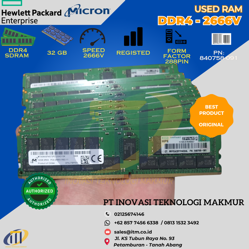 RAM SERVER - 32 GB HPE