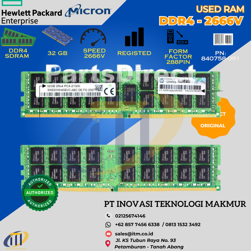 RAM SERVER - 32 GB HPE