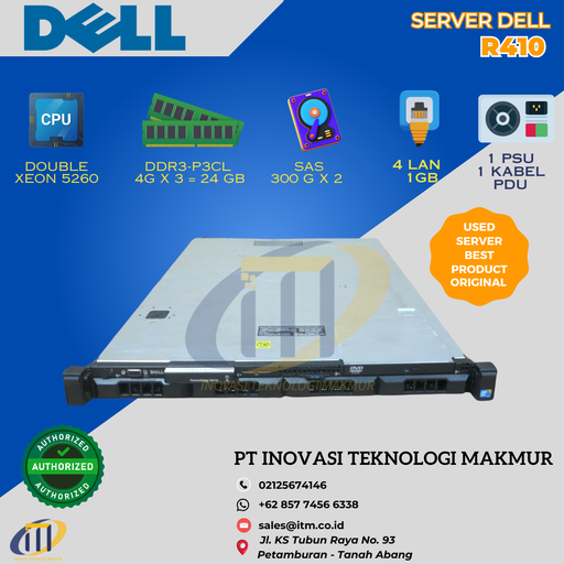 SERVER DELL R410 BEKAS